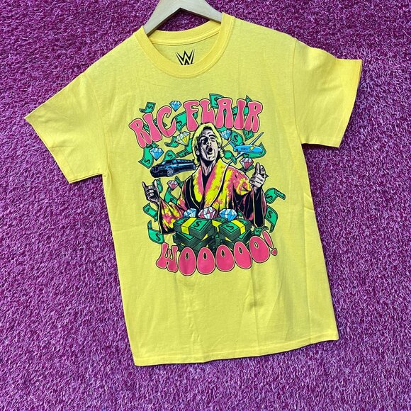 WWE Ric Flair The Nature Boy Woo Graphic Design T Shirt Small - Picture 3 of 4